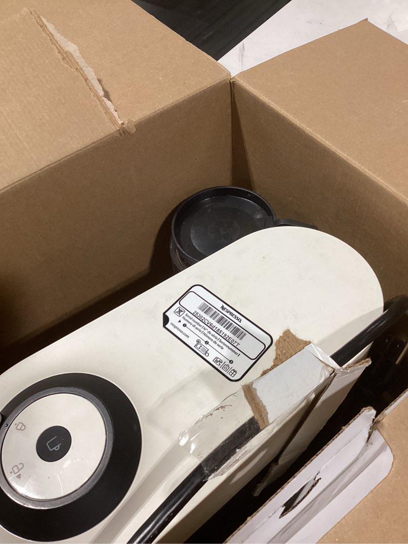 Condition photo showing As Is for Nespresso Vertuo Pop+ Coffee and Espresso Maker by Breville, Coconut White