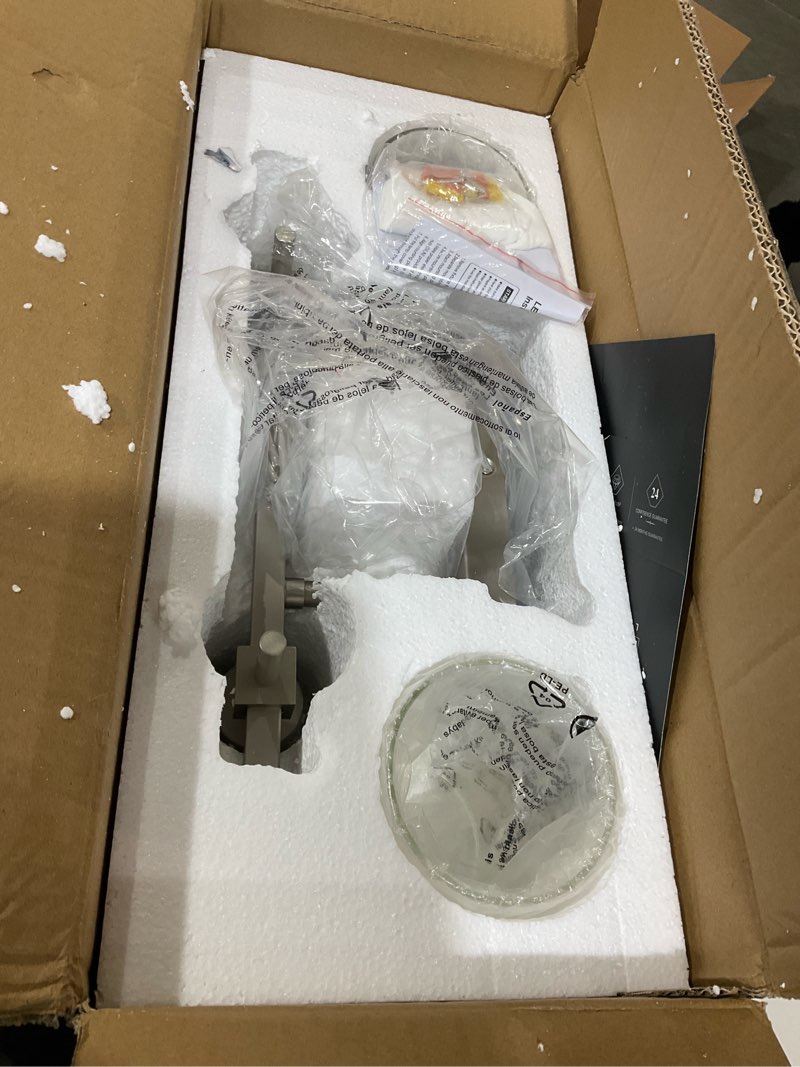 Condition photo showing New/Like New for SOLFART 2 Light Wall Scone Vintage Vanity Light Fixtures Brushed Nickel Wall Light for Bathroom Lights Over Mirror with Glass Shade Light Fixtures (Exclude Bulb) Brushed Nickel-Clear Globe 2 Lights