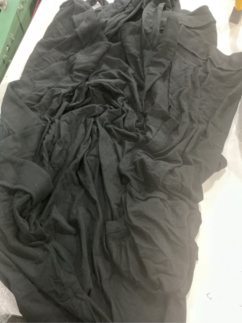 Condition photo showing Good Condition for (size:l)quince, organic  bamboo jersey robe / black / l