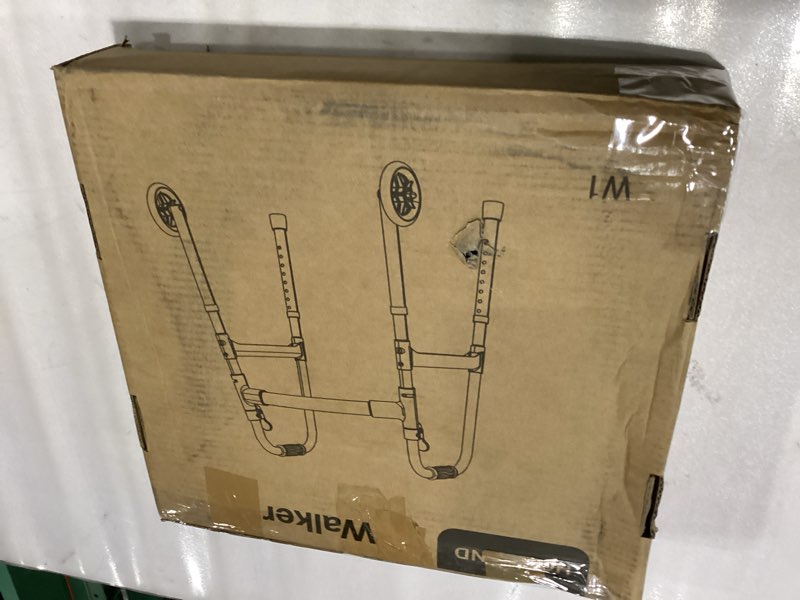 Condition photo showing Good Condition for HOMLAND Walkers for Seniors, 2-Button Folding Walkers with Wheels, Lightweight Walker for Seniors We