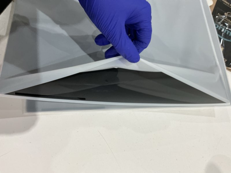 Condition photo showing Good Condition for [2 pack] magnetic 27 inch privacy screen for 16:9 aspect ratio widescreen computer monitor, anti glare blue light protector shield filter for eyes, removable computer monitor privacy screen 27 inch computer monitor 27inch-2pack