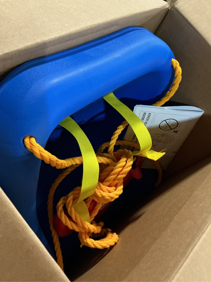 Condition photo showing Good Condition for little tikes 2-in-1 snug  n secure blue swing for baby and toddlers  ages 9 months - 4 years
