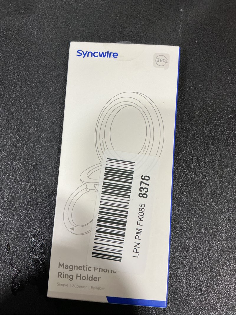 Condition photo showing New/Like New for SYNCWIRE for MagSafe Phone Grip, 360° Rotation Magnetic Cell Phone Grip Magnetic Ring Holder Kickstand Mag Safe Ring Stand Compatible with iPhone 17 16 15 14 13 12 Pro Max MagSafe Accessories Android
