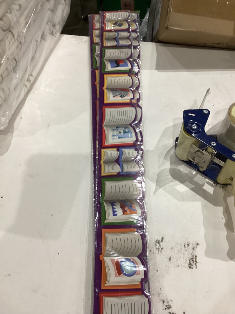 Condition photo showing New/Like New for Eureka Once Upon A Dream Story Book Extra Wide Decorative Classroom and Bulletin Board Trim for Teachers, 3.25" Wide, 12 Strips for 37 Total Feet