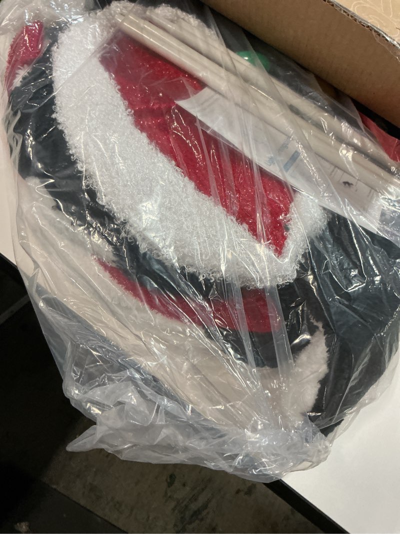 Condition photo showing Good Condition for DUMOS 2-Piece Lighted Penguin Family Outdoor Christmas Decoration, Pop up Holiday Decor with 150 LED Lights for Yard, Garden, Storefront, White Red red-led 3ft