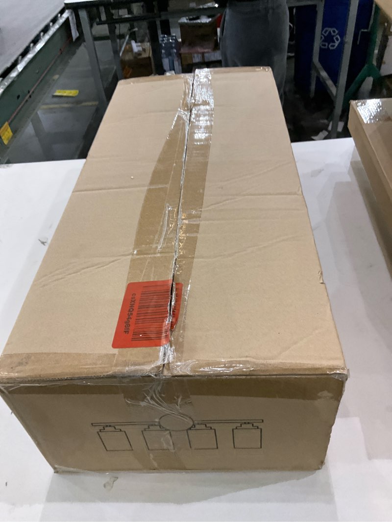 Condition photo showing As Is for 3-Light Bathroom Light Fixtures, Gold Modern Vanity Light with Clear Glass Shade, Bathroom Lighting Fixtures Over Mirror, Bathroom Wall Lamp for Mirror Living Room Bedroom Kitchen Hallway Gold 3-Light Round