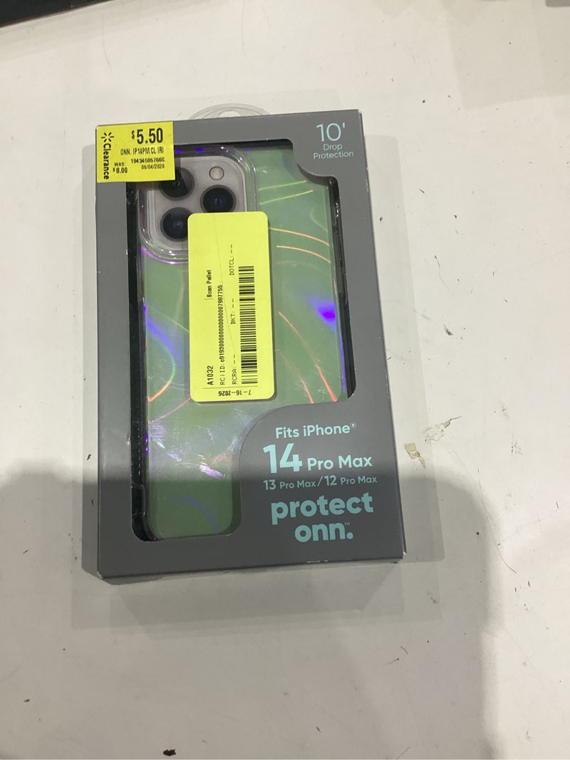 Condition photo showing Good Condition for onn. phone case for iphone 14 pro max - iridescent illusion