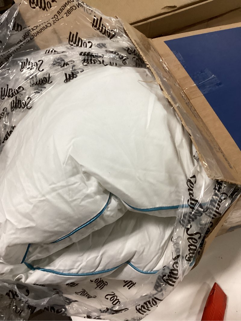 Condition photo showing As Is for SEALY Perfect Temp Bed Pillows, Plush 100% Cotton Cover, Soft, Breathable, Temperature Balancing, Mo