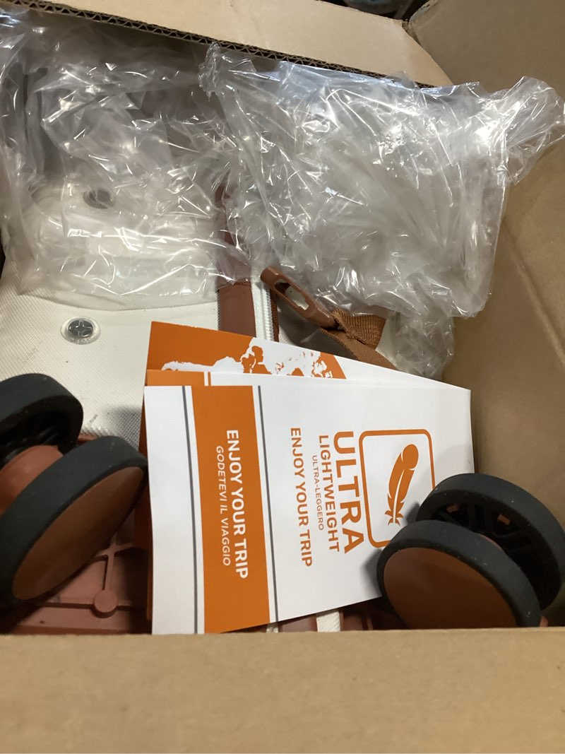 Condition photo showing New/Like New for Carry on Luggage Suitcase, 22x14x9 Airline Approved 20 Inch Hardside Carry-on Luggage with Spinner Wheels, Hard Shell Luggage with TSA Lock, Hard Case Small Travel Suitcase (White, 20-Inch)