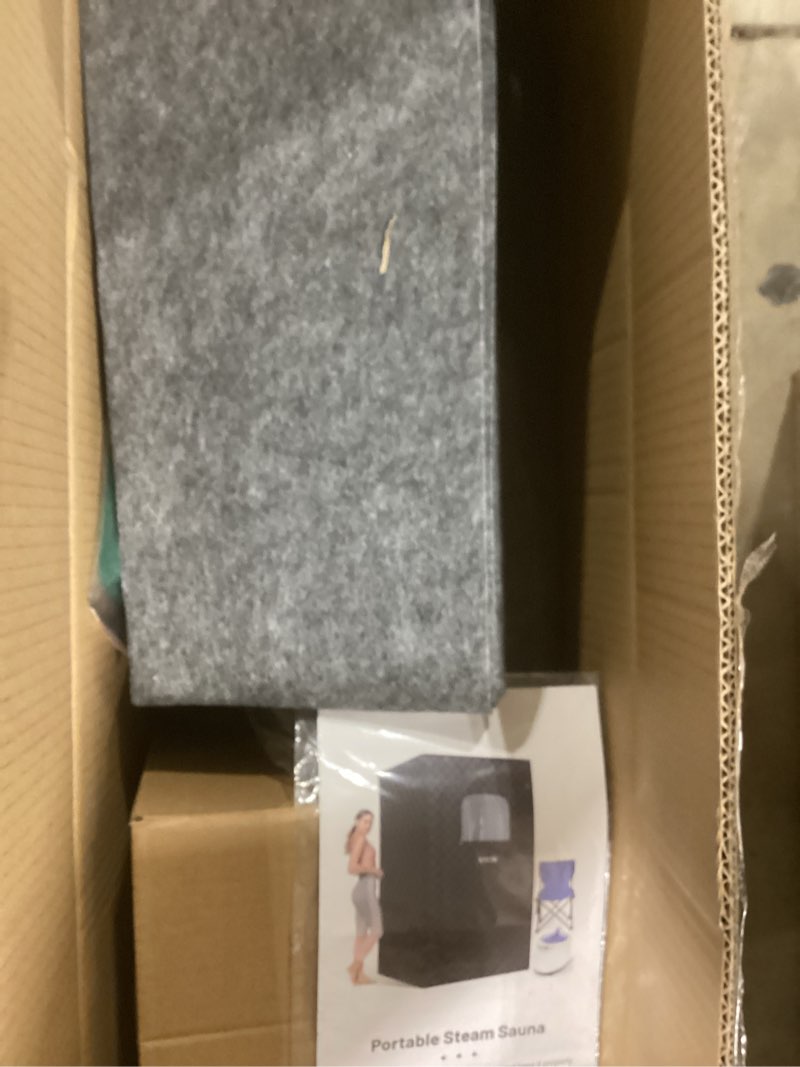 Condition photo showing Good Condition for Upgraded Portable Sauna for Home?Relaxation, Steam Sauna for Home with Steamer, Remote Control, Folding Chair, 9 Levels