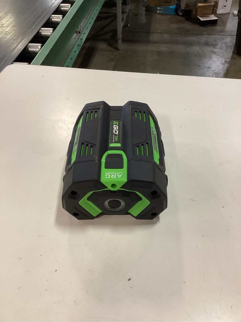 Condition photo showing As Is for ego power+ 56v 5.0ah arc lithium battery