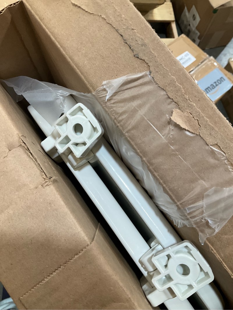 Condition photo showing As Is for american standard 5311012.020 laurel elongated wood toilet seat with cover, white white modern