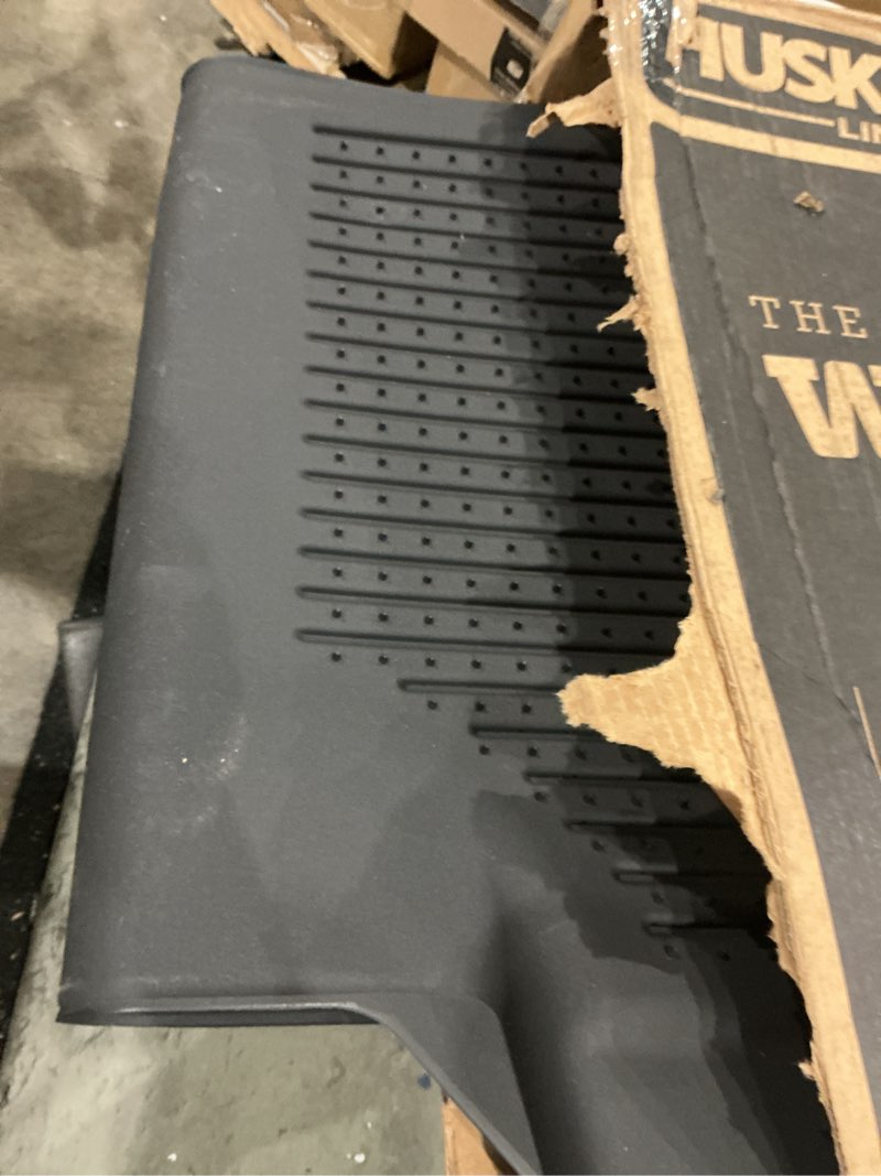 Condition photo showing Good Condition for husky liners weatherbeater floor mats | fits 2021-2026 ford f-150 (22-26 lightning),2017-2026 ford f-250/f-350 supercrew (crew cab) w/underseat storage | 2nd row, 1-pc black - 14401 2nd - supercrew w/ ff storage