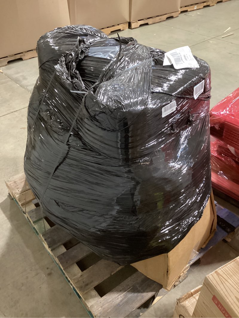 Condition photo showing As Is for (Incomplete) Novilla 106\" Modular Sectional Sofa, Modern Cloud Sectional Couch with Smarts Coil® Support, U-Shape Boneless Couch for Living Room Apartments Bedroom, No Assembly Required (3 Seater + 2 Ottoman) Black 3 Seater + 2 Ottoman