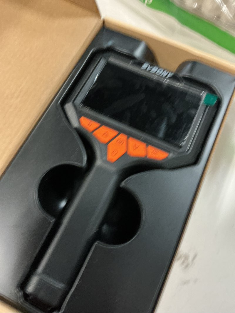 Condition photo showing Good Condition for borescope camera with light, video inspection scope with 8 led lights, 1920p hd industrial endoscope with 4.3'' ips screen,16.4 ft detachable flexible snake endoscope, 32g tf card, for car, mechanics
