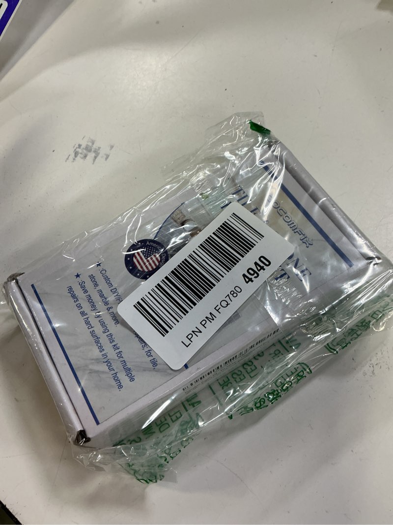Condition photo showing New/Like New for tile repair kit, ceramic tile chips & cracks repair kit(color match), porcelain tile repair kit with super strong adhesion, fix chips, cracks and holes on ceramic tile, porcelain, acrylic, fiberglas no. 03 color match
