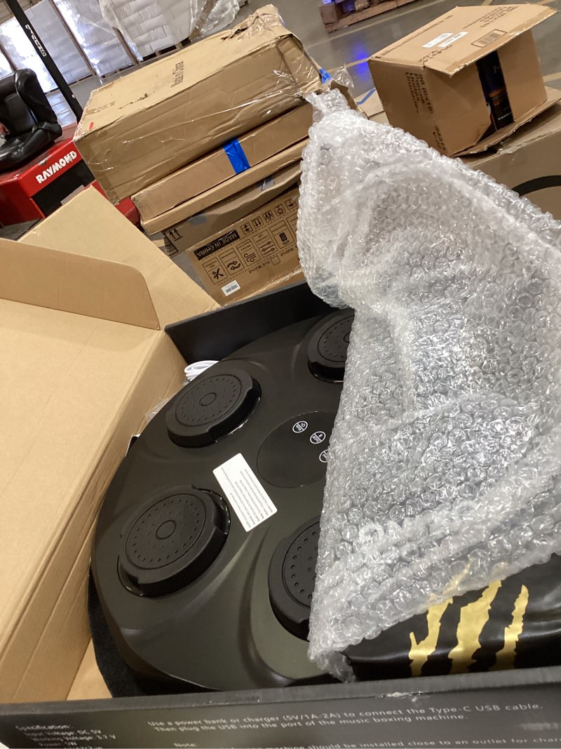 Condition photo showing Good Condition for Music Boxing Machine, Interactive Punching Trainer with Boxing Gloves, Large Size Wall Mounted Electronic Boxing Target for Adult Kids, 9 Modes & 9 Speeds