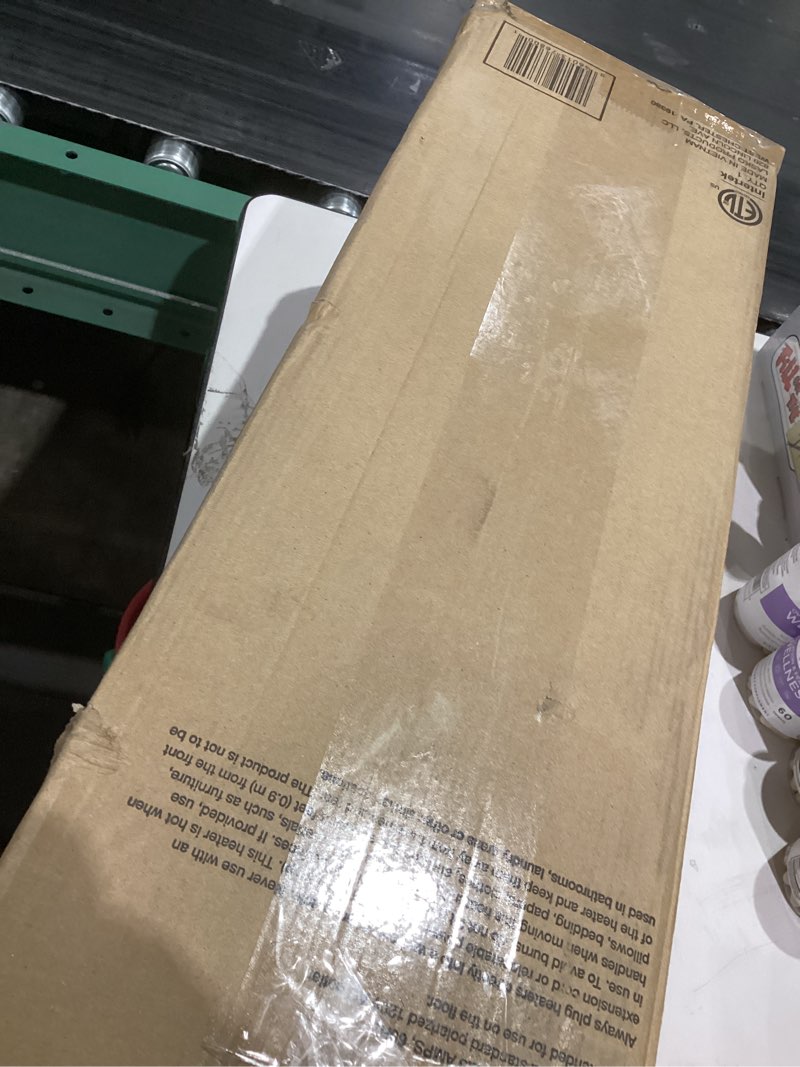 Condition photo showing Good Condition for Lasko - Portable Ceramic Tower Space Heater with Remote Control - Black/Silver