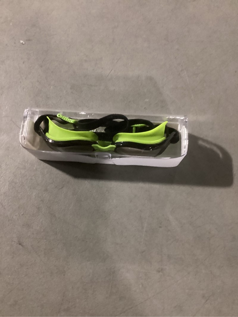 Condition photo showing Good Condition for swim goggles, unisex adult swimming goggles anti fog anti uv no leakage wide view for men women youth black green/electroplated silver