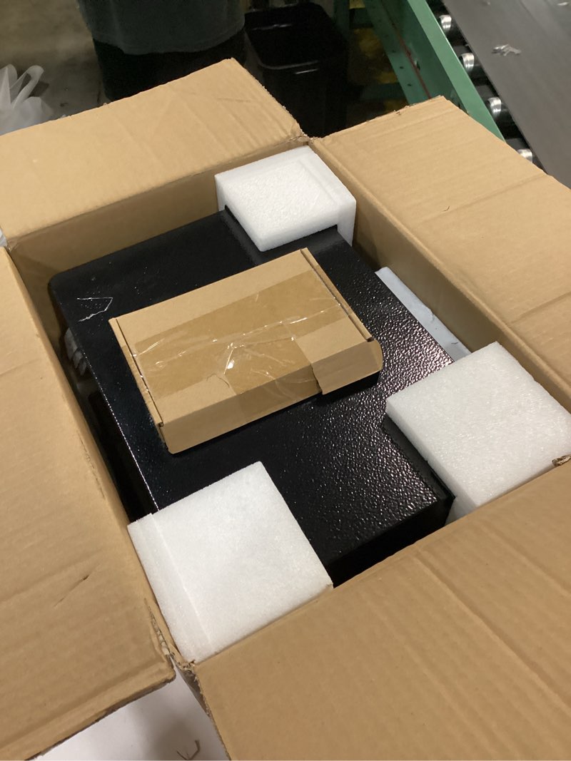 Condition photo showing Good Condition for 9.84"H Small Safe Box for Personal Privacy, 1.2 Cu Ft Security Safe with Fireproof Money Bag, Digital Safes with Combination Lock and Removable Shelf for Home Money Cash Medicine Documents 9.85"H x 9.85"D x 13.78"W