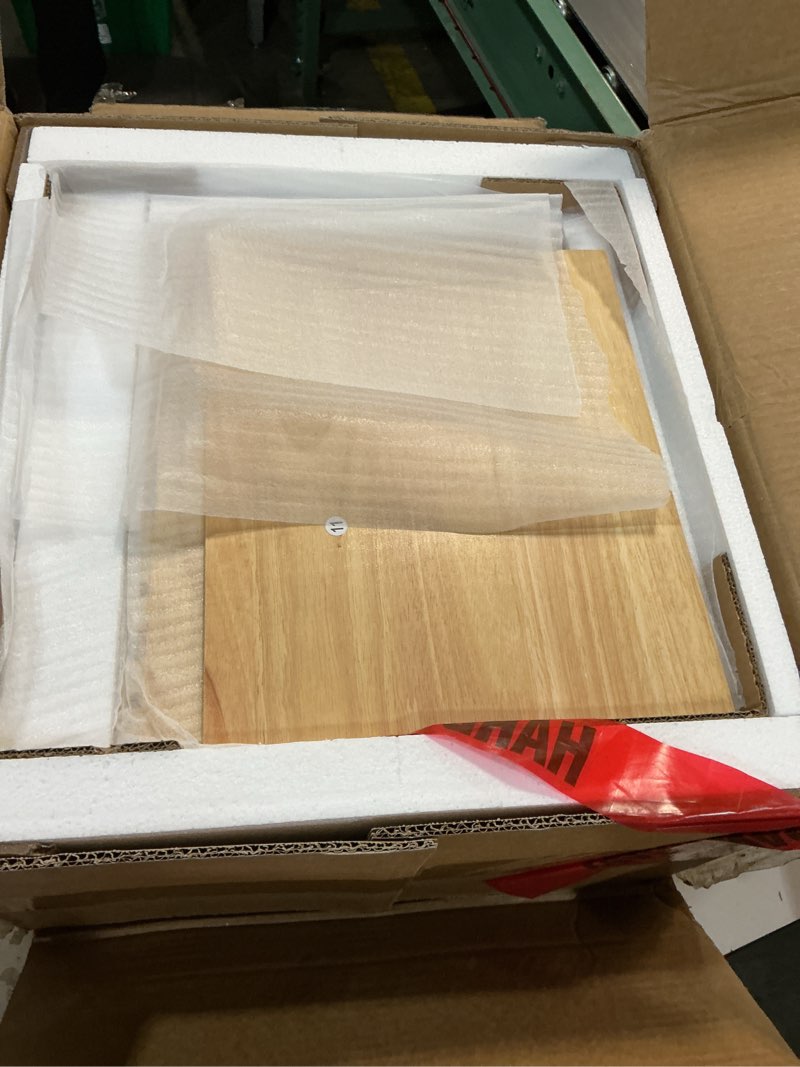 Condition photo showing New/Like New for natural wood nightstand, light oak nightstand, modern night stand with drawers, wood night stand, end table with storage, small bedside tables for small spaces, natural end table(23.6" h) natural 2 drawers