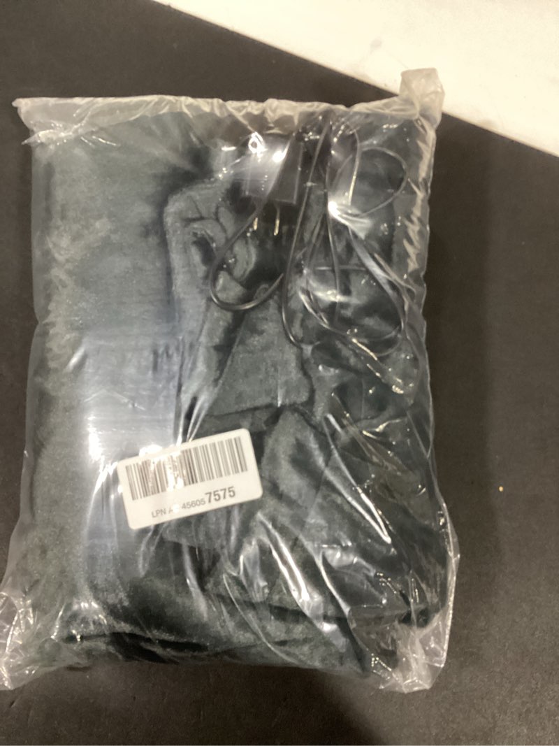 Condition photo showing As Is for Portable Cordless Heated Blanket, Wearable Electric Blanket with, (Battery Not Included)?USB Heated Shawl Gray