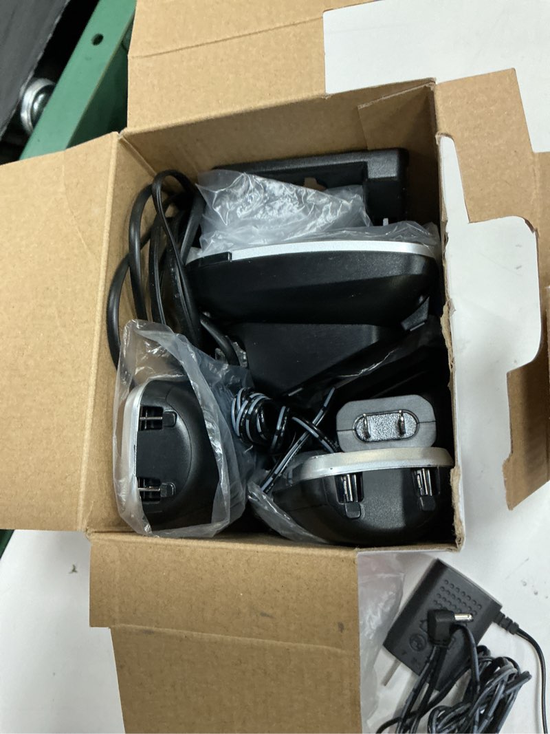 Condition photo showing As Is for vtech cs5229-2 2 handset extended range dect 6.0 cordless phone with answering system (silver/black)