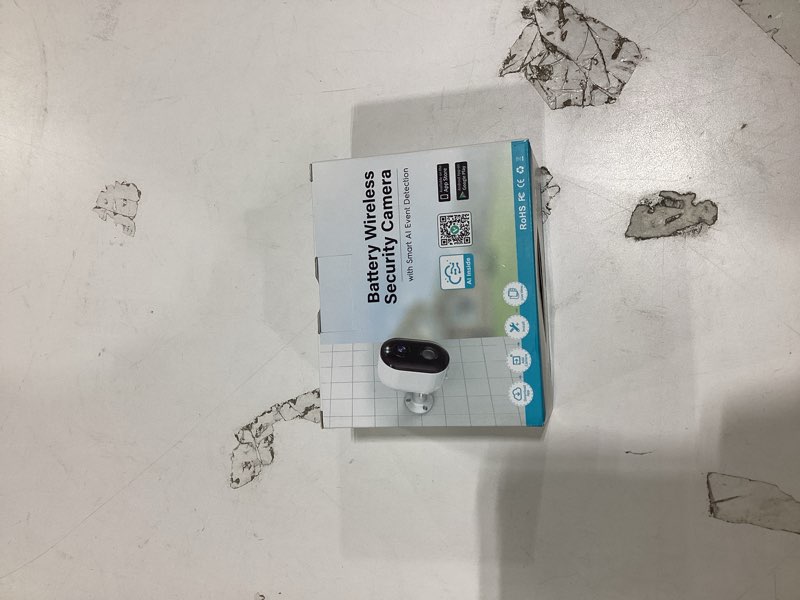 Condition photo showing New/Like New for Security Cameras Wireless Outdoor, Battery Powered 2k Color Night Vision, AI Motion Detection Spotlight Siren, IP66 Weatherproof, 2-Way Talk, SD/Cloud Storage, 2.4Ghz WiFi Cameras for Home Security 1 Pack