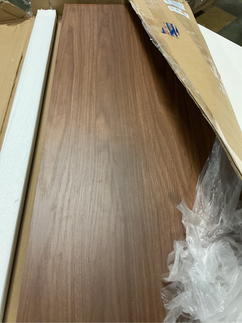 Condition photo showing Good Condition for Frylr Small Folding Computer Desk – Portable 35.8 Inch Foldable Laptop Table, Collapsible and Compact for Easy Storage and Fast Setup, Lightweight for Small Spaces, Craft and Study Use, Dark Walnut 35.8 x 15.7 Inch NO Power Outlets Dark Walnut