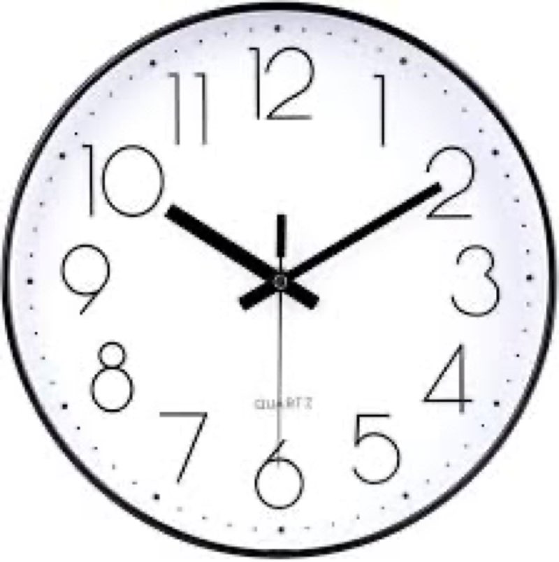 jomparis 16 inch large wall clock silent modern style for living room office