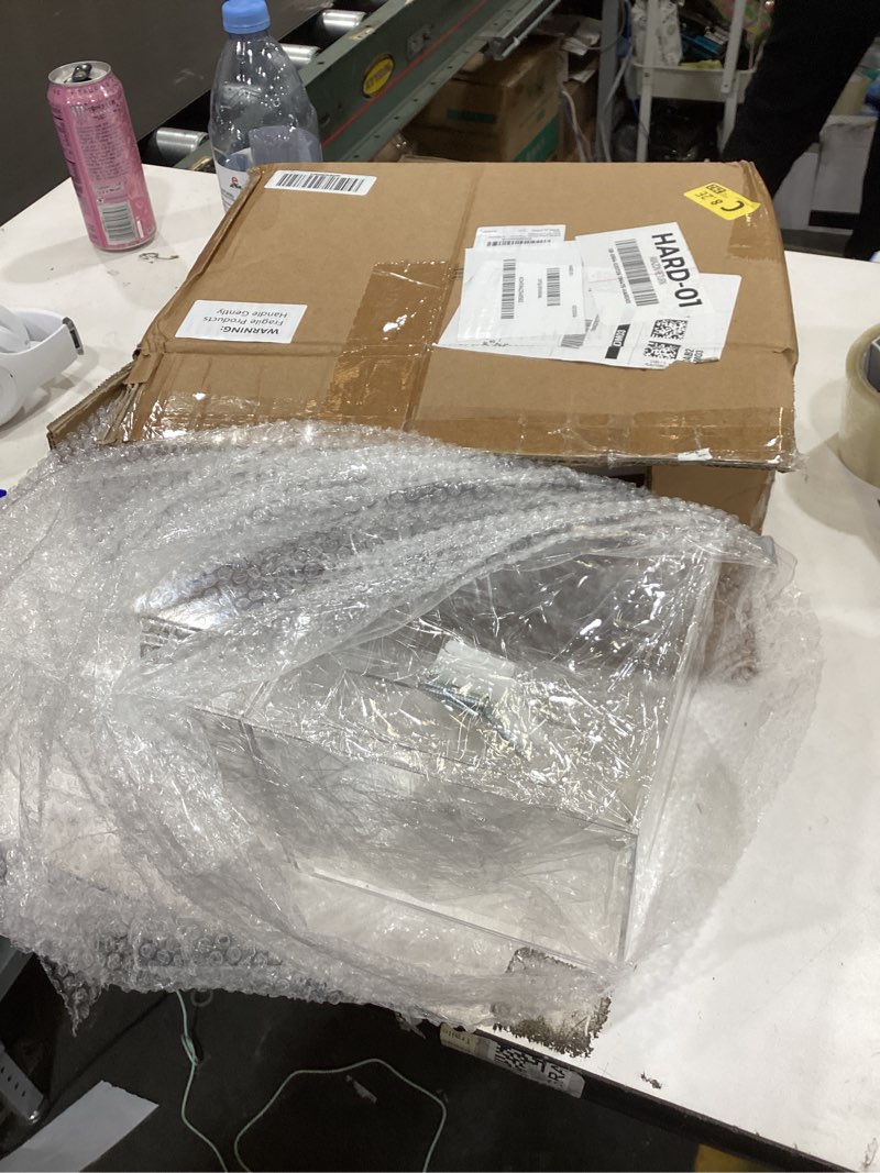 Condition photo showing Good Condition for Kathfly 2 Pcs Acrylic Dispenser for Hairnet, Emesis Bags, Wall Mount Clear Acrylic Holder for Beard Nets, Safety Glasses (6.9 x 6.7 x 5 Inches)
