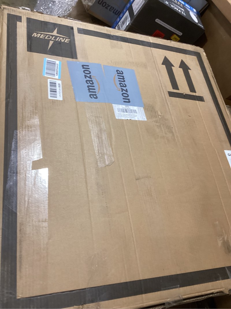 Condition photo showing New/Like New for Medline 16” Height Adjustable K3 Wheelchair with Swing-Back Desk-Length Arms & Swing-Away Footrests, 300 lbs. Capacity Transport Aid, Adults & Seniors 16"x16" Seat