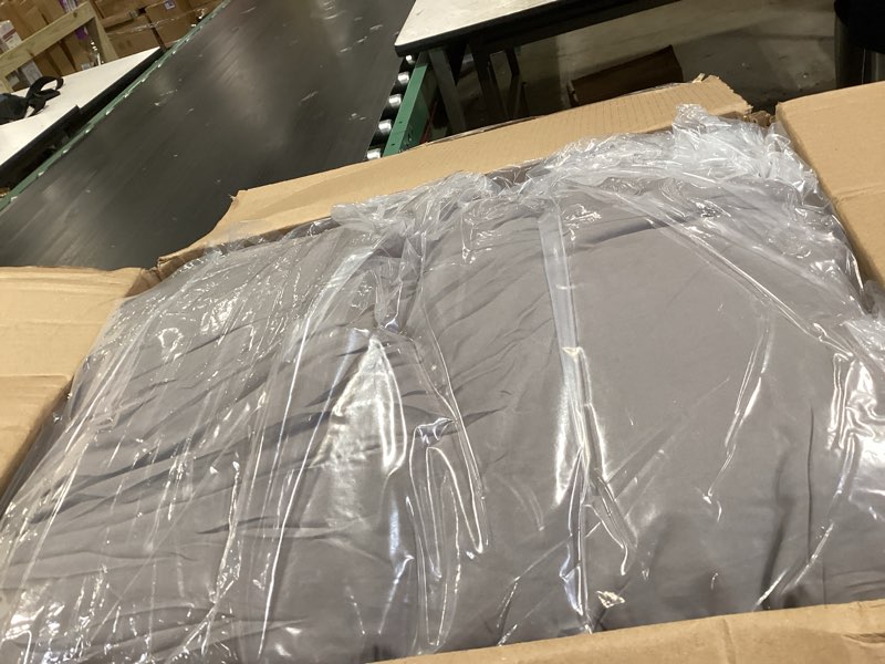 Condition photo showing Good Condition for masaca grey oversized king comforter 120x120,pinch pleat california king comforter oversized,vintage farmhouse boho gray bedding comforter for all season oversized king 120x120 1-grey