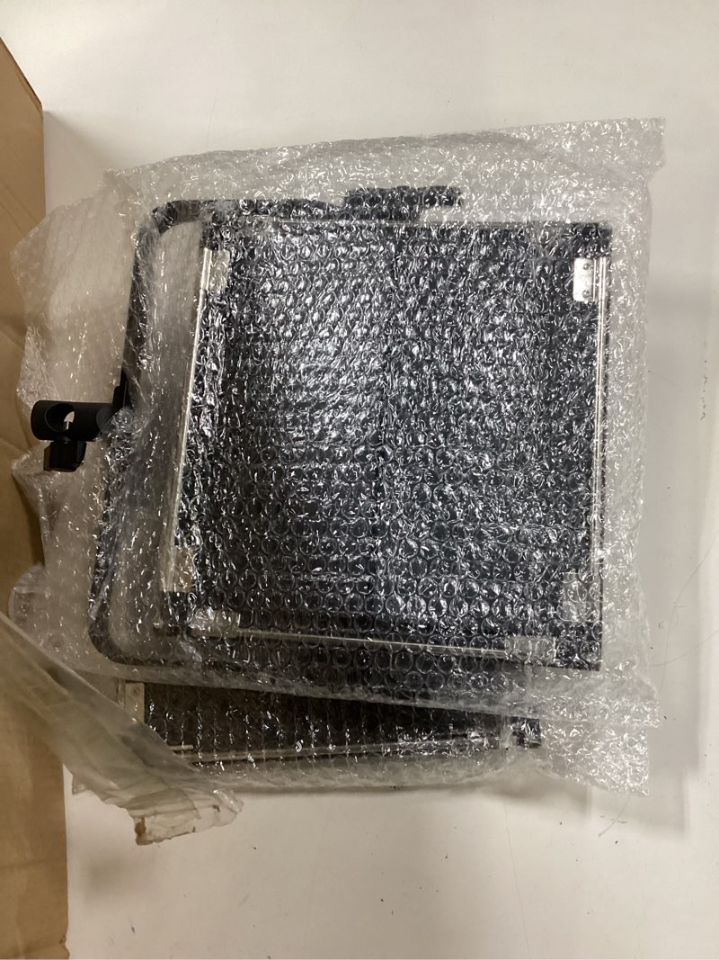 Condition photo showing Good Condition for d80 photography lighting(aluminum alloy body), 2 packs led video light with remote, 45w 3000k-8000k dimmable bi-color panel light for studio/gaming/streaming/youtube/videography/film/video recording