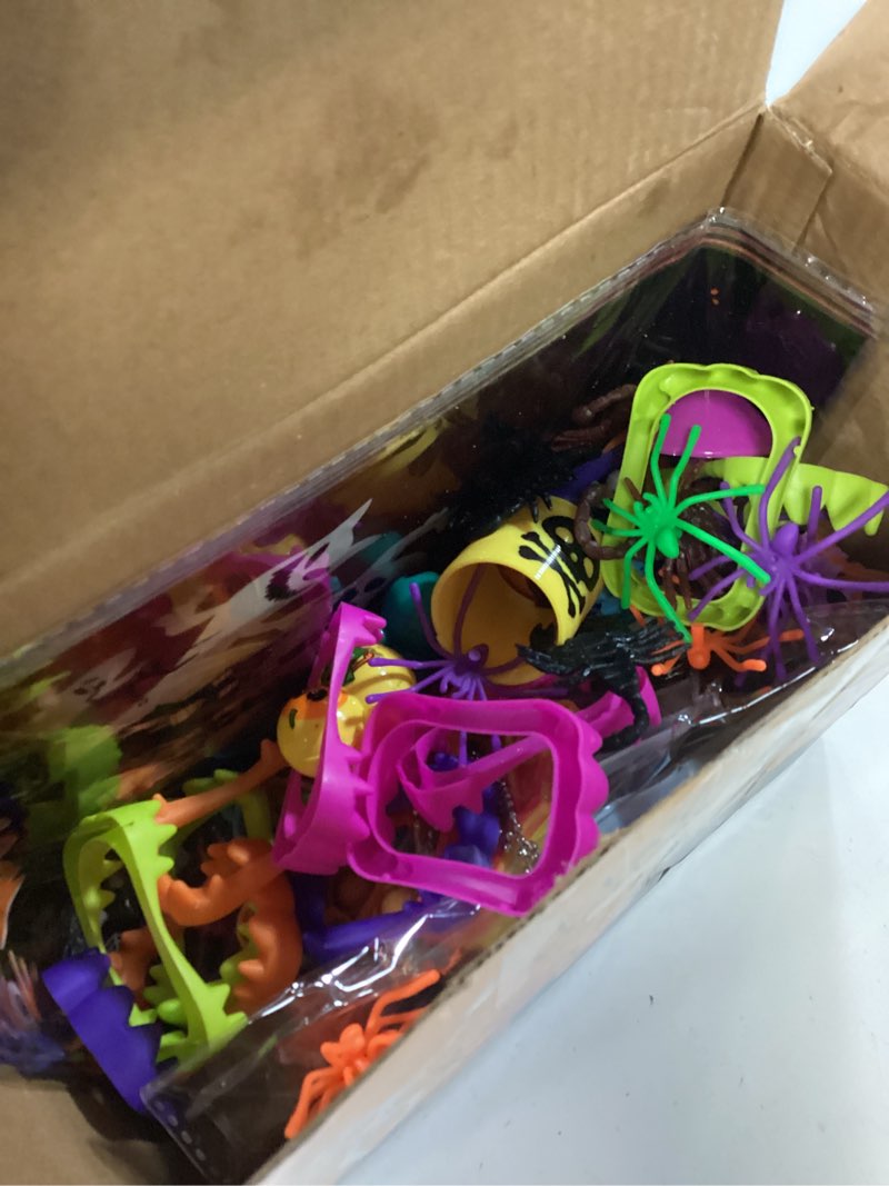 Condition photo showing New/Like New for 300PCS Bulk Halloween Party Favors, Goodie Bag Fillers for Trick Or Treat, Pinata Stuffers, Halloween Party Toys for Kids, Non Candy Treats, Kids Prizes, Bulk Goodie Bag Stuffers 300pcs toys