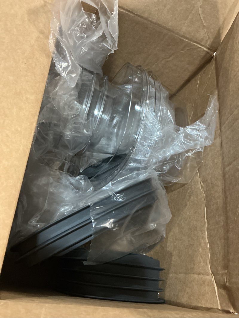 Condition photo showing As Is for rubbermaid premier easy find lids food storage containers 20-piece set