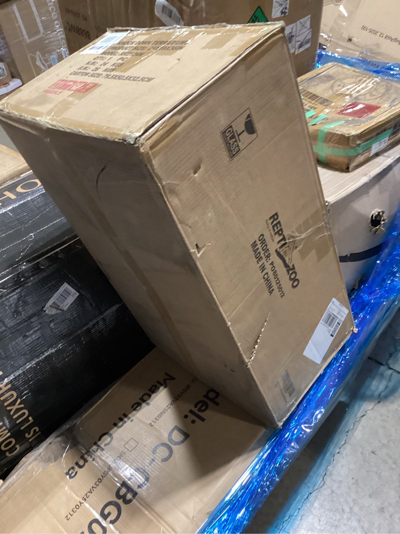 Condition photo showing Good Condition for REPTI ZOO 24" x 18" x 36" Reptile Tall Glass Terrarium Rainforest Habitat Double Hinge Door with Screen Ventilation 67 Gallon Reptile Terrarium Easy Assembly