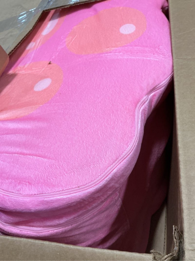 Condition photo showing Good Condition for foldable portable toddler travel bed,toddler floor bed with washable cover for kids,soft and safe (pink)