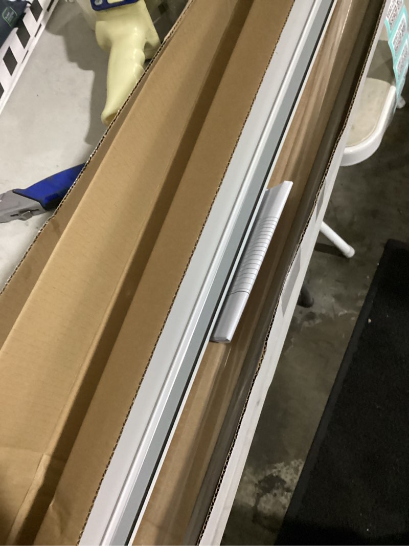 Condition photo showing Good Condition for project source 3.5-in slat width 66-in x 84-in cordless white vinyl room darkening vertical blinds