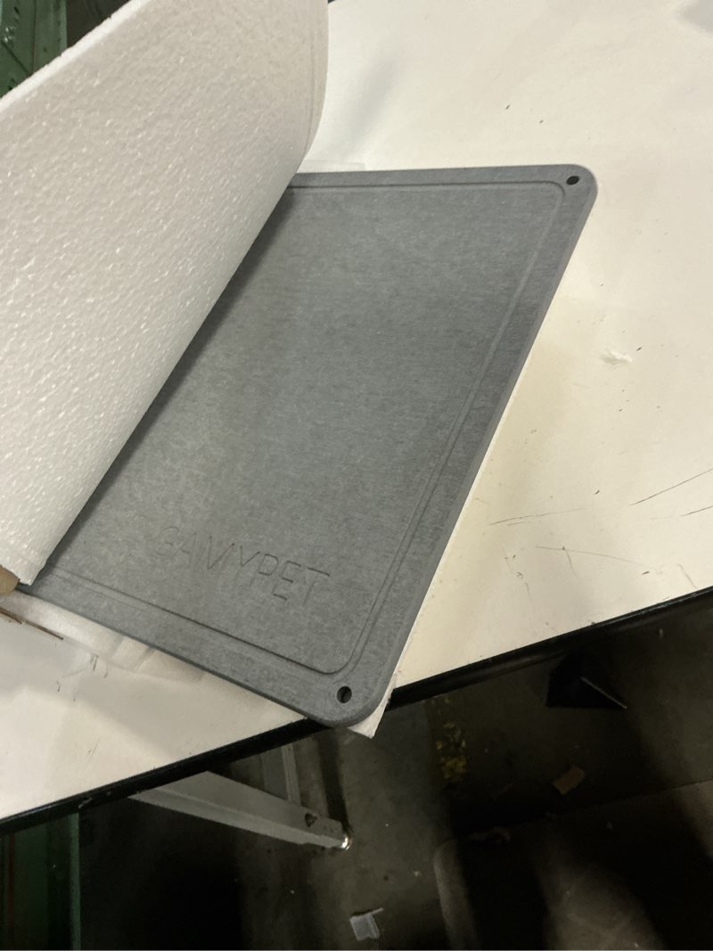 Condition photo showing New/Like New for Stone Dish Drying Mat 24"×16" Large Diatomaceous Earth Dishes Quick Dry Pad for Kitchen Counter with Heighten Stainless Steel Feet, Fits Various Countertops & Drain Bowl Racks, Dark Gray Dark Gray 24" x 16"