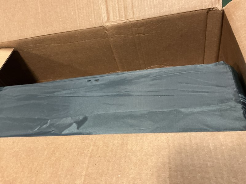 Condition photo showing As Is for dream on me nest portable playard , award-winning lightweight travel playpen for baby. quick fold, mesh sides, foldable mattress pad, no-tool assembly, meets astm/cpsc standards -grey