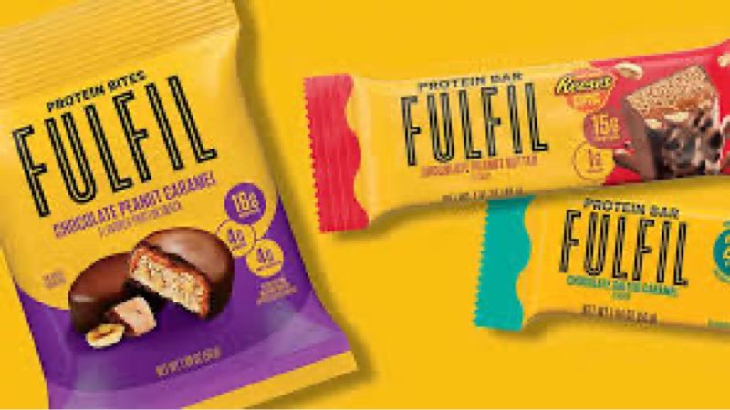 (bb 11-2025)fulfil protein snack bites, chocolate peanut caramel flavored, gluten free with 16g protein per serv
