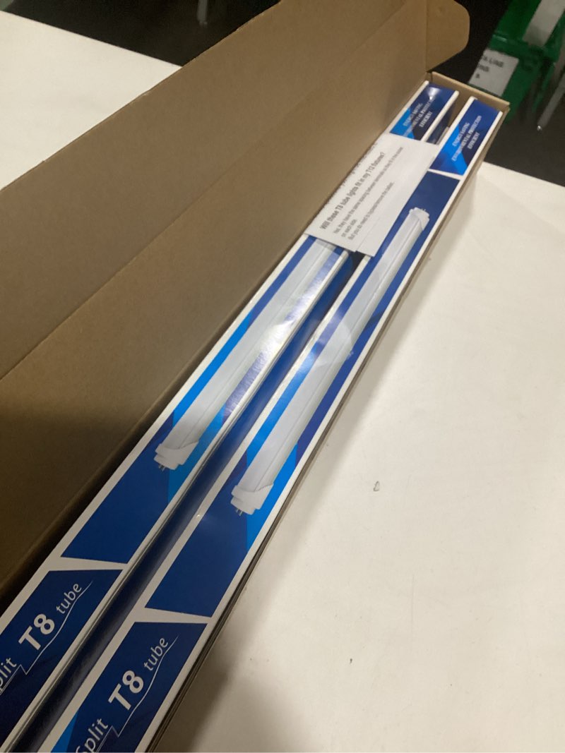 Condition photo showing Good Condition for LightingWill LED T8 Light Tube 2FT, Natural White 4000K, Dual-End Powered Ballast Bypass, 1000Lumens 10W (24W Fluorescent Equivalent), Frosted Cover, AC85-265V Lighting Tube Fixtures, 4 Pack Natural White 2 Feet