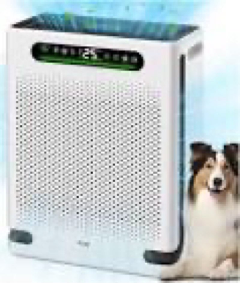 FreAire Air Purifiers for Home Large Room, HEPA Air Purifier with Washable Filter & Air Quality Display, Powerful Turbo Mode