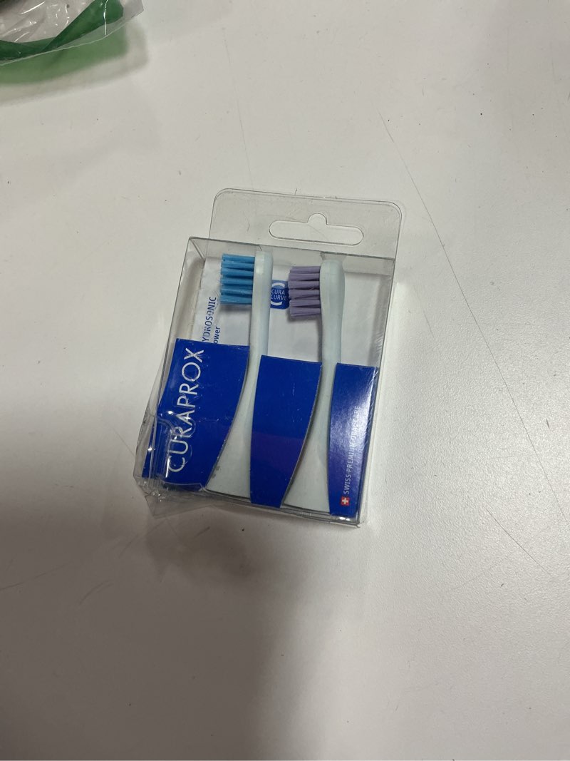 Condition photo showing New/Like New for Curaprox Hydrosonic Brush Heads Power Duo – for Healthy Gums, Braces & Implants | Gentle Yet Powerful Sonic Cleaning | 2-Pack | Compatible with All Curaprox Sonic Models | Swiss Made