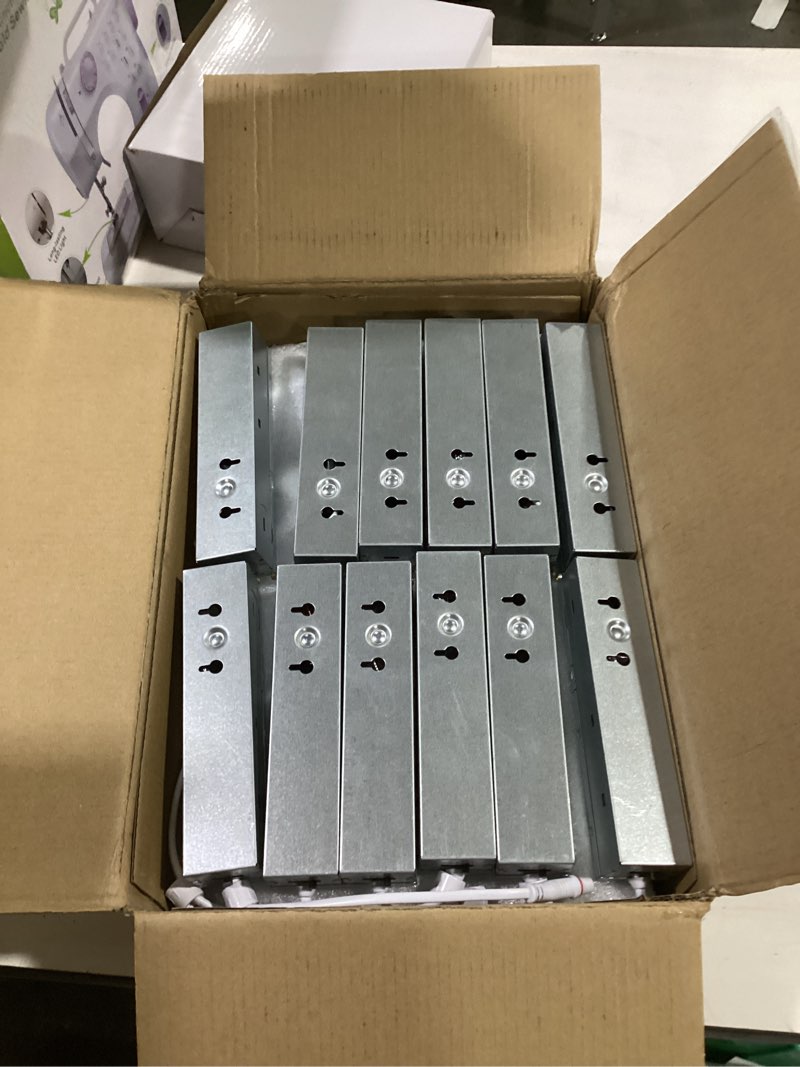 Condition photo showing As Is for aosclex 2 inch 5cct anti-glare led downlight with jbox, ip65 waterproof, 2700k-5000k selectable, 8w 840lm cri90+, dimmable canless recessed lights, etl & fcc & energy star rated?white, 12 pack? white-2 inch 12 pack