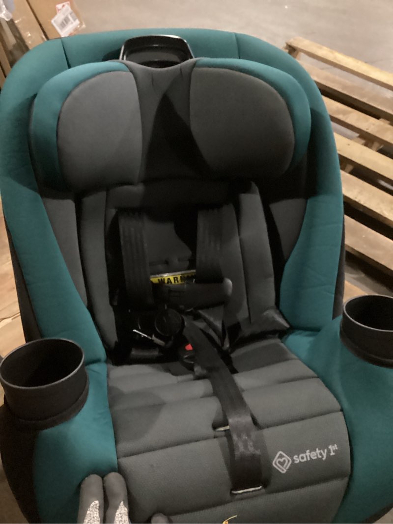 Condition photo showing Good Condition for Safety 1st Ellaris 3-in-1 Convertible Car Seat, Slim Fit Design, Rear & Forward-Facing, 5-Position Headrest, 3-Across Fit, Travel-Friendly with Machine-Washable Seat Pad, Peacock Blue