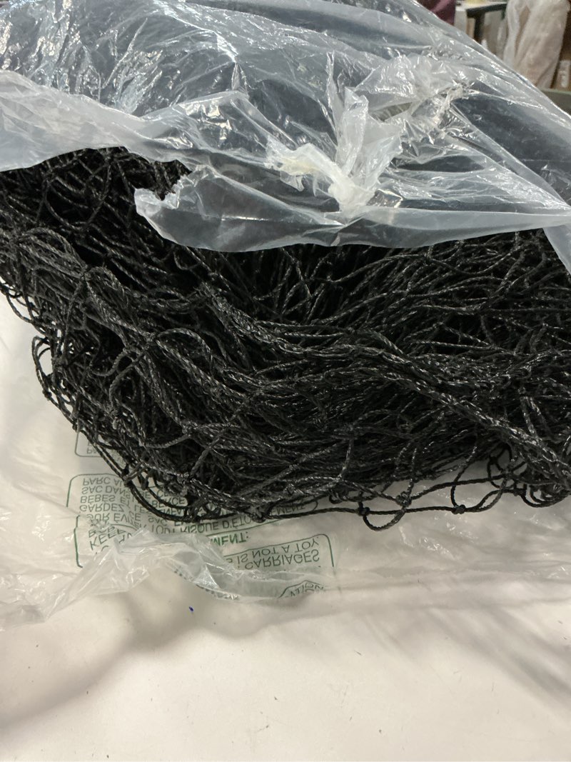 Condition photo showing As Is for baseball softball backstop nets,sports net,sports netting barrier,sports netting for backyard,twisted knotted pe net 10x40ft