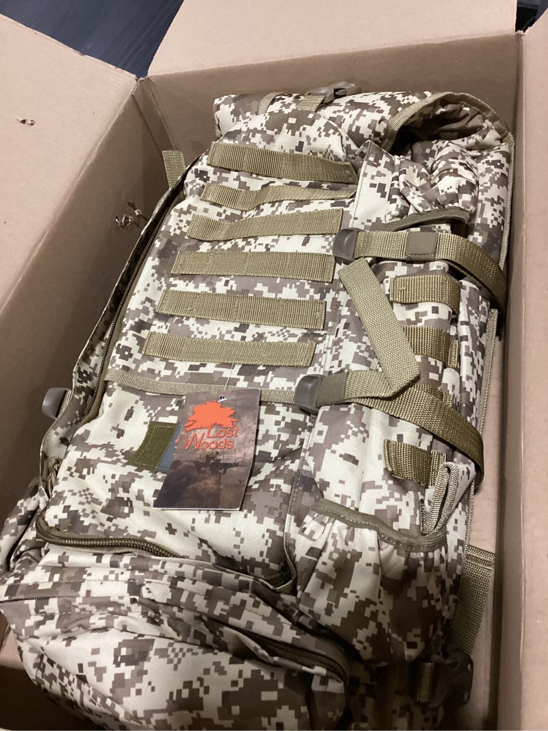 Condition photo showing Good Condition for reebow gear military tactical backpack large army 3 day assault pack molle bag backpacks (woodland camo) camo woodland
