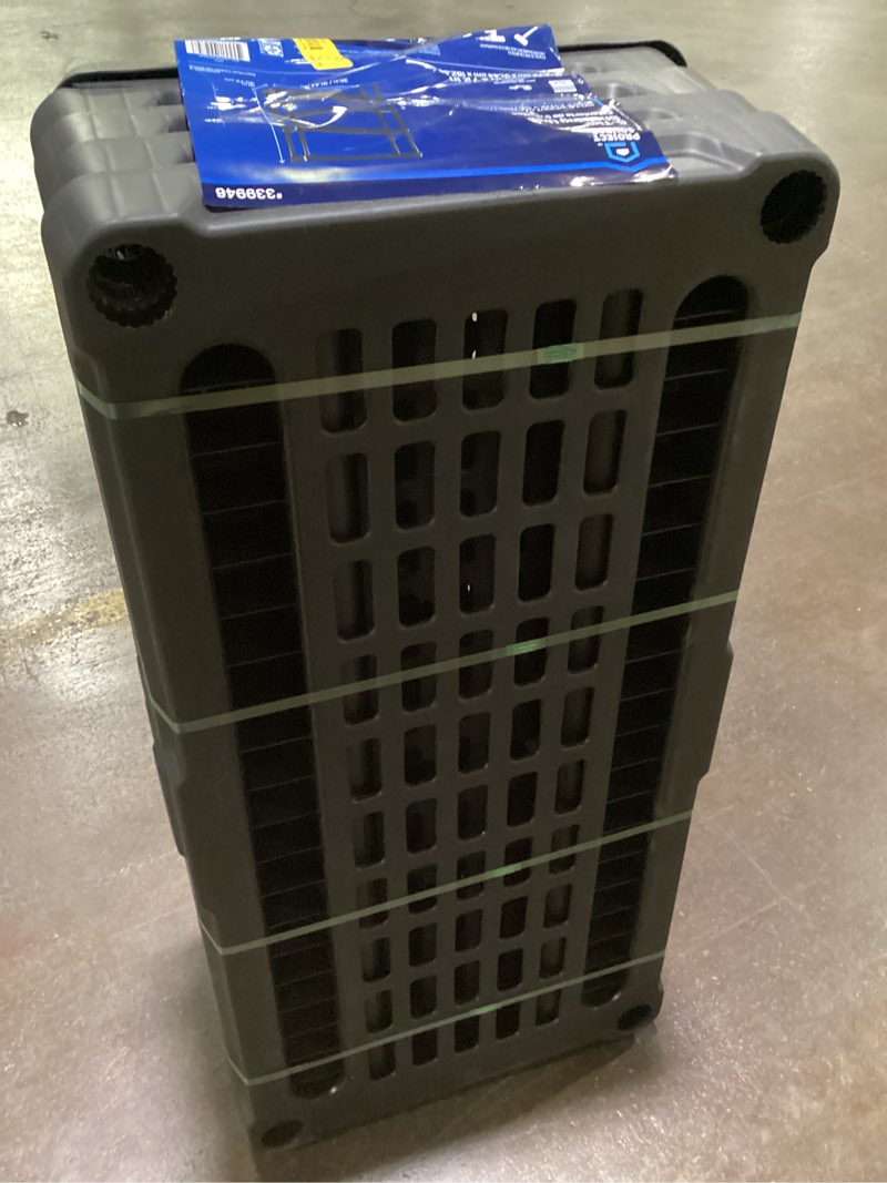 Condition photo showing Good Condition for blue hawk 72-in h x 36-in w x 18-in d 5-tier plastic freestanding shelving unit